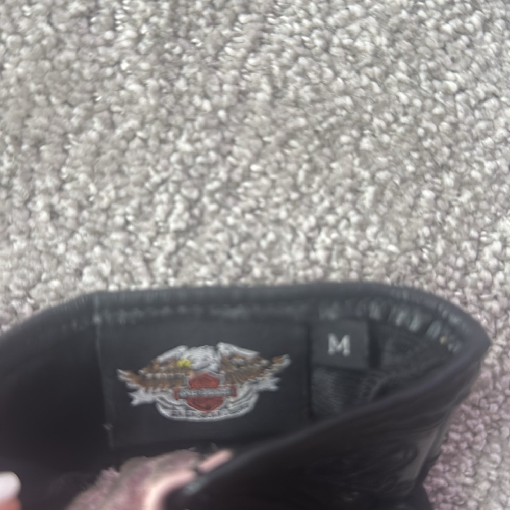 Harley Davidson Pink Label ladies leather riding gloves - Picture 4 of 4